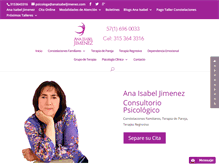 Tablet Screenshot of anaisabeljimenez.com